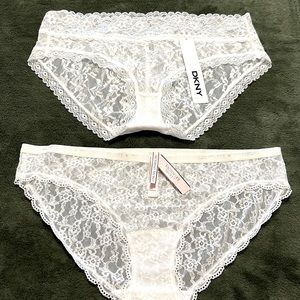 NWT Pair of 2 White Lace Panties